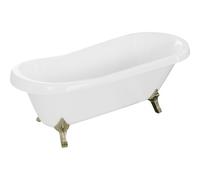 Mexen Retro bañera exenta 170 x 75 cm, blanca, patas doradas - 53251707500-50 2449 5907709106451