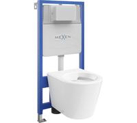 Mexen Rico conjunto empotrado WC bastidor Fenix Slim con taza WC, blanco brillo - 6103372XX00 12967 5907709163416
