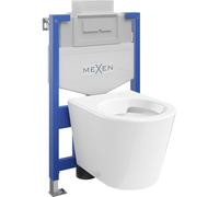 Mexen Rico kit empotrado para WC marco Fenix XS-U con taza WC, blanco brillo - 6853372XX00 13025 5907709163645