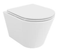 Mexen Rico taza de inodoro Rimless con asiento de cierre suave slim, duroplast, blanco brillo - 30720300 4369 5907709114104