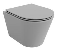 Mexen Rico taza de inodoro Rimless con asiento de cierre suave slim, duroplast, gris claro mate - 30724061 4389 5907709190665