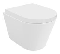 Mexen Rico taza de inodoro Rimless con asiento duroplast duro de caída lenta, blanco brillo - 30720200 4367 5903163380222