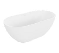 Mexen Rimini bañera exenta de conglomerado 150 x 75 cm, blanco mate - 57241507500 21372 5907709159433