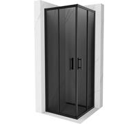 Mexen Rio cabina de ducha cuadrada 70 x 70 cm, grafito, negra - 860-070-070-70-40 14396 5907709147218