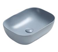 Mexen Rita lavabo de sobremesa 45 x 32 cm, gris-azul mate - 21084569 15952 5907709157194