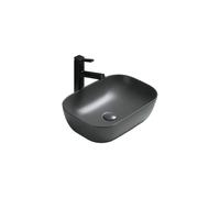 Mexen Rita lavabo sobre encimera 45 x 32 cm, gris oscuro mate - 21084571 1082 5907709190863