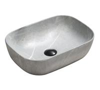 Mexen Rita lavabo sobre encimera 45 x 32 cm, piedra gris - 21084596 2313 5907709191006