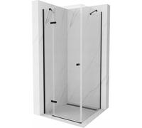 Mexen Roma cabina de ducha abatible 90 x 90 cm, transparente, negra - 854-090-090-70-00 3718 5907709103719