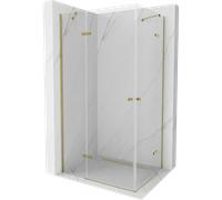 Mexen Roma Duo cabina de ducha abatible 100 x 90 cm, transparente, dorada - 854-100-090-50-00-02 13276 5907709165007