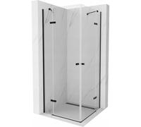 Mexen Roma Duo cabina de ducha abatible 70 x 70 cm, transparente, negra - 854-070-070-70-00-02 5127 5907709182233