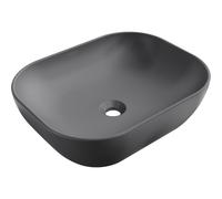 Mexen Rosa lavabo sobre encimera 50 x 40 cm, gris oscuro mate - 21095071 1068 5907709190788