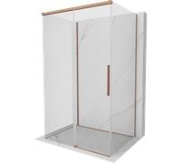 Mexen Rox-3S cabina de ducha 3-paredes corredera 145 x 95 cm, transparente, cobre cepillado - 8C2-145-095-65-00-3S 89642 5905315721983