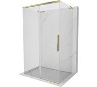 Mexen Rox-3S L cabina de ducha de 3 lados, corredera, 100 x 70 cm, transparente, dorada - 8C2L-100-070-50-00-3S 86958 5905315756305