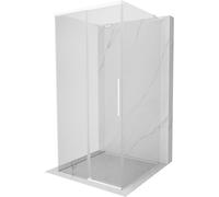 Mexen Rox-3S L cabina de ducha deslizante de 3 lados 120 x 120 cm, transparente, blanca - 8C2L-120-120-20-00-3S 86938 5905315756190