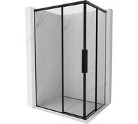 Mexen Rox Duo cabina de ducha deslizante 100 x 90 cm, marco negro, negro - 8C2D-100-090-70-70 85505 5905315752499
