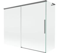 Mexen Rox L mampara de ducha plegable de 2 hojas 190 + 90 x 150 cm, transparente, metal color pistola - 8C9L-190-090-95-00 84939 5905315713742