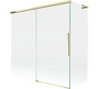 Mexen Rox L paraván de ducha deslizante de 2 paneles 170 + 80 x 150 cm, transparente, dorado - 8C9L-170-080-50-00 84763 5905315711724