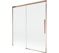 Mexen Rox mampara de ducha 2-paneles deslizantes 150 x 150 cm, transparente, oro rosa - 8C9-150-001-60-00 85216 5905315707222