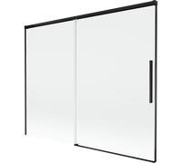 Mexen Rox paraván de ducha corredero de 2 paneles 190 x 150 cm, transparente, negro - 8C9-190-001-70-00 85244 5905315707505