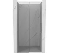 Mexen Rox puerta de ducha corredera 125 cm, transparente, blanco - 8C2-125-000-20-00 79277 5905315674074