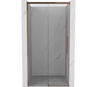 Mexen Rox puertas de ducha correderas 100 cm, transparente, oro rosa - 8C2-100-000-60-00 79643 5905315674418