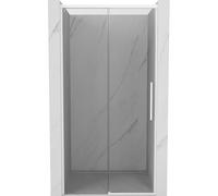 Mexen Rox puertas de ducha correderas 130 cm, transparente, blanco - 8C2-130-000-20-00 79279 5905315674081