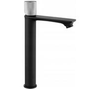 Mexen Royo One grifo alto de lavabo, cromo/negro - 72211-77 4610 5907709112797