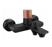 Mexen Royo One grifo de baño, negro/rosa dorado - 72230-76 4624 5907709112896