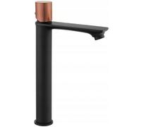 Mexen Royo One grifo de lavabo alto, negro/oro rosa - 72211-76 4613 5907709109810