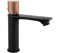 Mexen Royo One grifo de lavabo, negro/oro rosa - 72201-76 4600 5907709109803