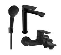 Mexen Royo R05 conjunto de bañera, negro - 72213R05-70 3340 5907709197978