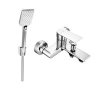 Mexen Royo R62 batería de bañera con conjunto de ducha, cromado - 7223R62-00 3348 5907709198227