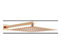 Mexen Slim cabezales de ducha 30 x 30 cm con brazo de ducha, oro rosa - 79130112-60 6367 5907709135673