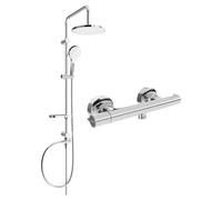 Mexen Slim Erik conjunto de ducha exterior con rociador y grifo de ducha termostático, cromo - 77105205-00 5961 5907709180451