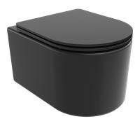 Mexen Sofia inodoro Rimless con asiento de cierre suave slim, duroplástico, negro mate - 30541085 4359 5907709128996