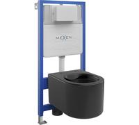 Mexen Sofia juego empotrado WC bastidor Fenix Slim con taza WC, negro mate - 6103354XX85 12999 5907709163485