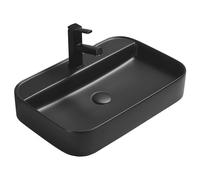 Mexen Sofia lavabo de sobreencimera 60 x 40 cm, negro mate - 22156085 21930 5907709157897
