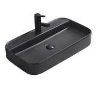 Mexen Sofia lavabo sobre encimera 70 x 40 cm, negro mate - 22157085 21931 5907709157910