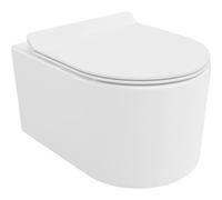 Mexen Sofia taza de inodoro Rimless Tornado con asiento de cierre suave slim, duroplast, blanco brillante - 30540100T 61499 5905315577443