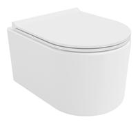 Mexen Sofia taza de inodoro sin bordes con asiento de cierre suave slim, duroplast, blanco brillo - 30540500 61527 5907709125773