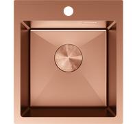 Mexen Solix fregadero de acero inoxidable de 1 compartimento 400 x 450 mm, cobre - 6401401000-65 78906 5905315981462