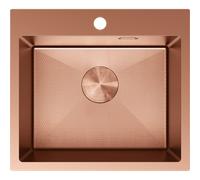 Mexen Solix fregadero de acero inoxidable de 1 compartimiento 500 x 450 mm, cobre HC - 6402501000-65HC 78915 5905315981554