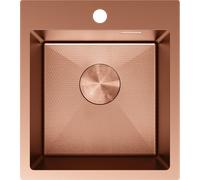 Mexen Solix fregadero de acero inoxidable de 1 cubeta 400 x 450 mm, cobre HC - 6401401000-65HC 78907 5905315981479