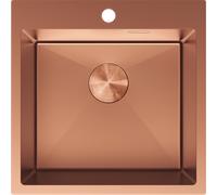 Mexen Solix fregadero de acero inoxidable de 1 cubeta 500 x 500 mm, cobre - 6407501000-65 78938 5905315981783