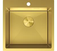 Mexen Solix fregadero de acero inoxidable de 1 cubeta 500 x 500 mm, dorado - 6407501000-55 78936 5905315981769