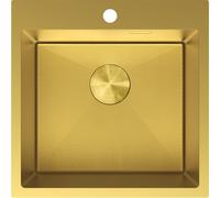 Mexen Solix fregadero de acero inoxidable de 1 cubeta 500 x 500 mm, dorado HC - 6407501000-55HC 78937 5905315981776