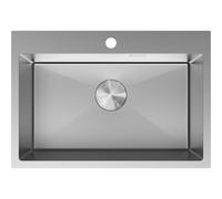Mexen Solix fregadero de acero inoxidable de 1 cuenco 650 x 450 mm, inox - 6403651000-01 78918 5905315981585