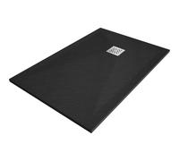 Mexen Stone+ plato de ducha compuesto rectangular 120 x 90 cm, negro - 44709012 15164 5907709151086