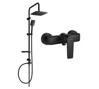 Mexen Sven conjunto de ducha empotrado con cabezal de ducha y grifo de ducha Lynx, negro - 745940262-70 6119 5907709182028