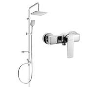 Mexen Sven conjunto de ducha empotrado con rociador y grifo de ducha Lynx, cromo - 745940262-00 6115 5907709181984